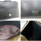 美品 フェンディ FENDI FF ダイヤモンド ジップ カードケース コインケース 8M0570 エフ 黒 ブラック ロゴ ロング ウォレット  【中古】【送料無料】 bs4078