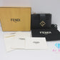 美品 フェンディ FENDI FF ダイヤモンド ジップ カードケース コインケース 8M0570 エフ 黒 ブラック ロゴ ロング ウォレット  【中古】【送料無料】 bs4078