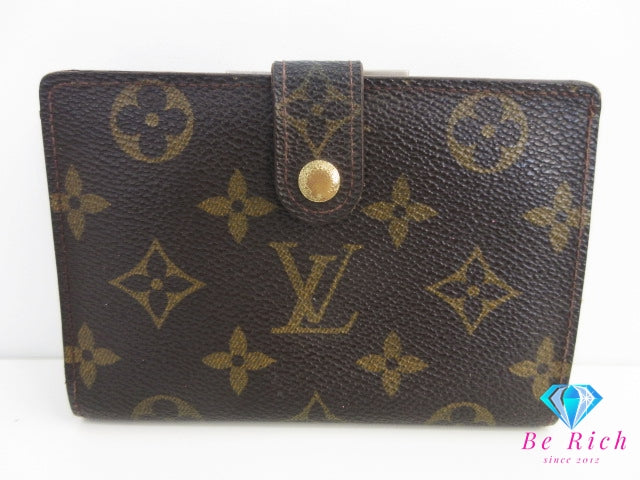 ルイ ヴィトン LOUIS VUITTON がま口 二つ折り財布 モノグラム ポルト フォイユ ヴィエノワ M61674 ロゴ 中財布 ミディアム コンパクト ウォレット 【中古】【送料無料】 bs4086