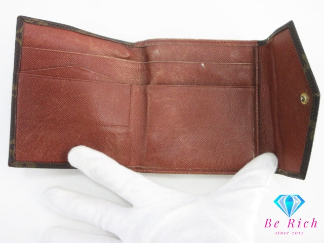 ルイ ヴィトン LOUIS VUITTON Wホック 二つ折り財布 モノグラム ポルト モネ ビエ カルトクレディ M61660 LV ロゴ コンパクト ウォレット 【中古】【送料無料】 bs4091