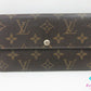 ルイ ヴィトン LOUIS VUITTON 二つ折り財布 長財布 M61734 モノグラム ポルトフォイユ サラ ブラウン 茶 LV ロゴ ロング ウォレット 【中古】【送料無料】 bs4100