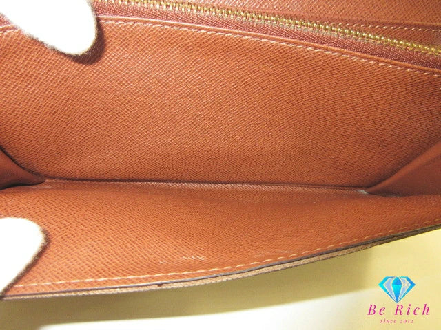 ルイ ヴィトン LOUIS VUITTON 二つ折り財布 長財布 M61734 モノグラム ポルトフォイユ サラ ブラウン 茶 LV ロゴ ロング ウォレット 【中古】【送料無料】 bs4100