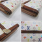 ルイ ヴィトン LOUIS VUITTON W ホック 二つ折り財布 モノグラム マルチ ポルトモネ ビエ カルトクレディ M92983 ブロン ホワイト 白 PVC レザー LV ロゴ コンパクト ウォレット 【中古】【送料無料】bs4101
