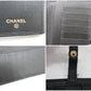 シャネル CHANEL ココボタン Wホック 二つ折り 長財布 A20905 ブラック 黒 レザー ココマーク CC ロゴ 札入れ 小銭入れ ロング ウォレット 【中古】【送料無料】 bs4102
