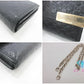 グッチ GUCCI 長財布 269541 チェーン ウォレット マイクロ GG シマ レザー 黒 ブラック ロゴ 二つ折り財布 ロング ウォレット  【中古】【送料無料】 bs4105