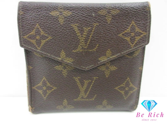 ルイ ヴィトン LOUIS VUITTON Wホック 二つ折り財布 モノグラム ポルト モネ ビエ カルトクレディ M61660 LV ロゴ コンパクト ウォレット 【中古】【送料無料】 bs4113
