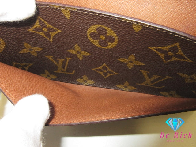 ルイ ヴィトン LOUIS VUITTON 長財布 札入れ モノグラム ポルト 円 M61820 LV ロゴ 小銭入れなし 二つ折り財布 ロング ウォレット 【中古】【送料無料】 bs4115