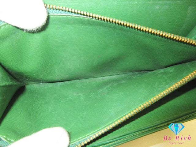 ルイ ヴィトン LOUIS VUITTON 長財布 エピ ポシェット ポルト モネ クレディ M63574 ボルネオ グリーン 緑 レザー ロゴ 二つ折り財布【中古】【送料無料】 bs4120