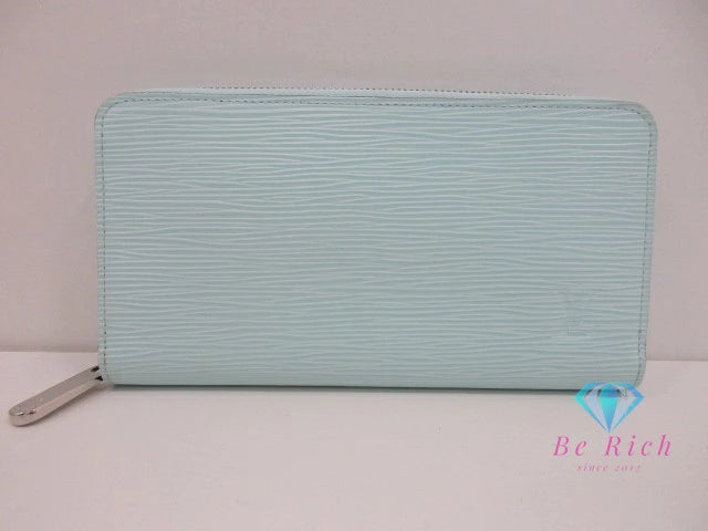 ルイ ヴィトン LOUIS VUITTON エピ ジッピー ウォレット M49259 ラウンド ファスナー 二つ折り財布 長財布 シーサイド 水色 ライトブルー レザー LV ロゴ ロング 【中古】【送料無料】 bs4122