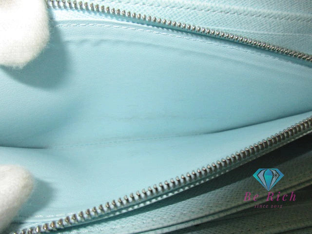 ルイ ヴィトン LOUIS VUITTON エピ ジッピー ウォレット M49259 ラウンド ファスナー 二つ折り財布 長財布 シーサイド 水色 ライトブルー レザー LV ロゴ ロング 【中古】【送料無料】 bs4122