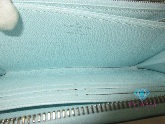ルイ ヴィトン LOUIS VUITTON エピ ジッピー ウォレット M49259 ラウンド ファスナー 二つ折り財布 長財布 シーサイド 水色 ライトブルー レザー LV ロゴ ロング 【中古】【送料無料】 bs4122