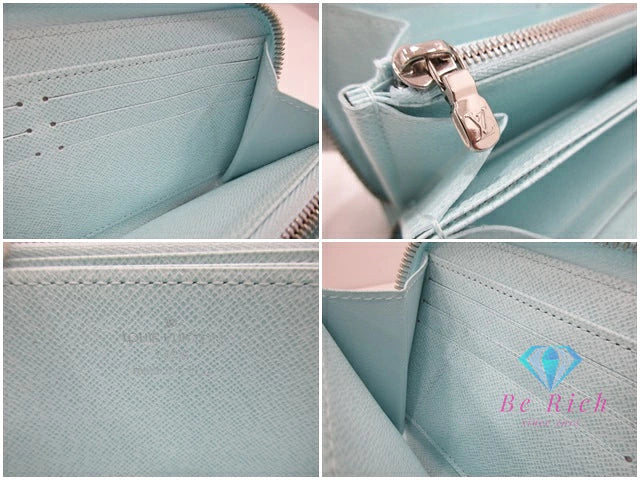 ルイ ヴィトン LOUIS VUITTON エピ ジッピー ウォレット M49259 ラウンド ファスナー 二つ折り財布 長財布 シーサイド 水色 ライトブルー レザー LV ロゴ ロング 【中古】【送料無料】 bs4122