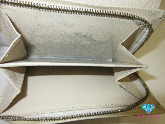 ルイ ヴィトン LOUIS VUITTON 二つ折り財布 ダミエ アズール ポルト モネ ビエ トレゾール N61744 L字ファスナー 小銭入れ ロゴ 中財布 ミディアム ウォレット 【中古】【送料無料】 bs4123