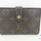 ルイ ヴィトン LOUIS VUITTON がま口 二つ折り財布 M61663 モノグラム ポルト モネ ビエ ヴィエノワ 茶 ブラウン LV ロゴ 中財布 ミディアム コンパクト ウォレット 【中古】【送料無料】 bs4127