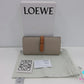 ロエベ LOEWE バーティカル ウォレット ラージ 二つ折り 長財布 062020 アナグラム グレージュ レザー ロゴ 財布 ロング ウォレット 【中古】【送料無料】bs4135