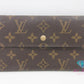 ルイ ヴィトン LOUIS VUITTON 三つ折り財布 長財布 モノグラム ポルト トレゾール インターナショナル M61215 ブラウン 茶 二つ折り財布 ロング ウォレット  【中古】【送料無料】 bs4138