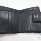シャネル CHANEL Wホック 二つ折り財布 アイコン 黒 ブラック レザー ココ マーク ロゴ コンパクト ウォレット 【中古】【送料無料】bs4139