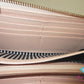 ケイトスペード kate spade ラウンド ファスナー 長財布 PWRU4436 ピンク レザー リボン ロゴ 二つ折り財布 ロング ウォレット  【中古】【送料無料】 bs4150