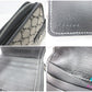 セリーヌ CELINE 二つ折り財布 マカダム ブラック 黒 グレー キャンバス レザー ロゴ コンパクト ウォレット  【中古】【送料無料】 bs4162