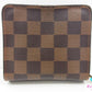 ルイ ヴィトン LOUIS VUITTON 二つ折り財布 ダミエ コンパクト ジップ N61668 エベヌ ブラウン 茶LV ロゴ ラウンド ファスナー コンパクト ウォレット 【中古】【送料無料】 bs4171