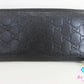 グッチ GUCCI ラウンド ファスナー 長財布 307980 GG シマ レザー ブラック 黒 ロゴ 二つ折り財布 ロング ウォレット 【中古】【送料無料】 bs4173