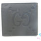 GUCCI グッチ 二つ折り財布 ジャンボ GG 739479 黒 ブラック レザー コンパクト ウォレット メンズ ギフト 【中古】【送料無料】bs4181