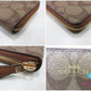 コーチ ラウンド ファスナー 長財布 59267 シグネチャー 茶 ブラウン PVC レザー COACH 【中古】【送料無料】 bs4182