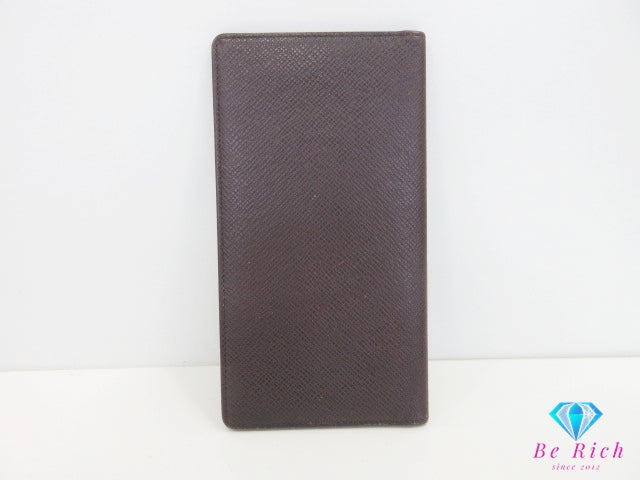 ルイ ヴィトン LOUIS VUITTON 二つ折り 長財布 札入れ タイガ ポルト バルール カルト クレディ M30398 グリズリ ブラウン 茶 ロング ウォレット 【中古】【送料無料】 bs4184