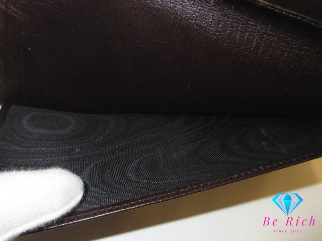 グッチ GUCCI メンズ 二つ折り 長財布 長札入れ 小銭入れなし 115149 GG スプリーム ベージュ PVC レザー ロゴ ロング ウォレット 【中古】【送料無料】bs4185