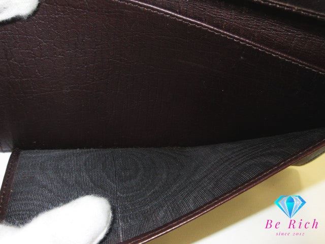 グッチ GUCCI メンズ 二つ折り 長財布 長札入れ 小銭入れなし 115149 GG スプリーム ベージュ PVC レザー ロゴ ロング ウォレット 【中古】【送料無料】bs4185