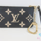 ルイ ヴィトン LOUIS VUITTON ポシェット クレ M80879 カード キーケース チャーム バイカラー モノグラム アンプラント ノワール 黒 LV ロゴ キーホルダー コインケース 小銭入れ 小物  【中古】【送料無料】 bs4190