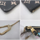 ルイ ヴィトン LOUIS VUITTON ポシェット クレ M80879 カード キーケース チャーム バイカラー モノグラム アンプラント ノワール 黒 LV ロゴ キーホルダー コインケース 小銭入れ 小物  【中古】【送料無料】 bs4190