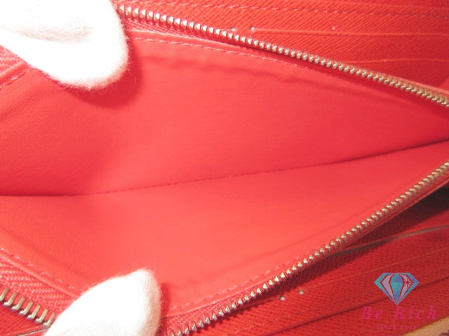美品 ルイ ヴィトン LOUIS VUITTON エピ ポルトフォイユ クレマンス M62967 ローズ バレリーヌ コクリコ ロゴ 【中古】【送料無料】 bs4191