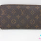 ルイ ヴィトン ジッピー ウォレット M60017 モノグラム 茶 ブラウン PVC レザー ラウンド ファスナー 長財布 LOUIS VUITTON 【中古】【送料無料】 bs4195