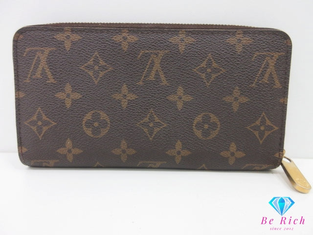 ルイ ヴィトン ジッピー ウォレット M60017 モノグラム 茶 ブラウン PVC レザー ラウンド ファスナー 長財布 LOUIS VUITTON 【中古】【送料無料】 bs4195