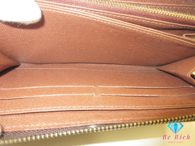 ルイ ヴィトン ジッピー ウォレット M60017 モノグラム 茶 ブラウン PVC レザー ラウンド ファスナー 長財布 LOUIS VUITTON 【中古】【送料無料】 bs4195