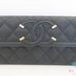 美品 シャネル CHANEL マトラッセ CC フィリグリー 二つ折り財布 長財布 A84448 ブラック 黒 キャビアスキン レザー ココマーク CC ロゴ ロング ウォレット 【中古】【送料無料】  bs4196