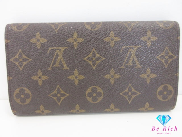 ルイ ヴィトン LOUIS VUITTON 三つ折り財布 長財布 モノグラム ポルト トレゾール インターナショナル M61215 ブラウン 茶 二つ折り財布 ロング ウォレット  【中古】【送料無料】 bs4200