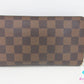 ルイ ヴィトン LOUIS VUITTON ラウンド ファスナー 長財布 ダミエ エベヌ ポルト モネ ジップ N61728 茶 ブラウン 財布 ロング ウォレット 【中古】【送料無料】 bs4201