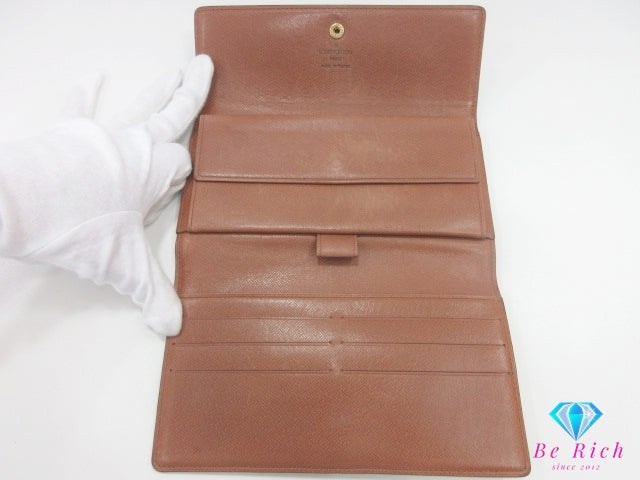 ルイ ヴィトン LOUIS VUITTON 三つ折り 長財布 モノグラム ポルト フォイユ インターナショナル M61217 LV ロゴ 二つ折り財布 ロング ウォレット 【中古】【送料無料】bs4205