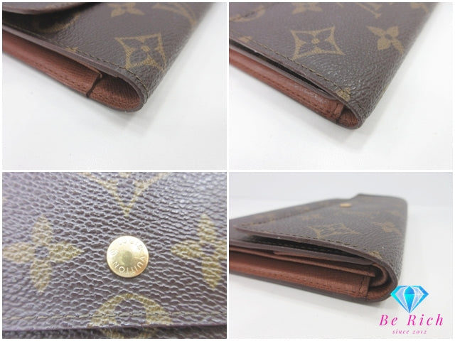 ルイ ヴィトン LOUIS VUITTON 三つ折り 長財布 モノグラム ポルト フォイユ インターナショナル M61217 LV ロゴ 二つ折り財布 ロング ウォレット 【中古】【送料無料】bs4205