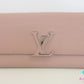 ルイ ヴィトン LOUIS VUITTON ポルト フォイユ カプシーヌ M61250 マグノリア ピンク トリヨン レザー LV ロゴ 長財布 二つ折り財布 ロング ウォレット  【中古】【送料無料】 bs4207