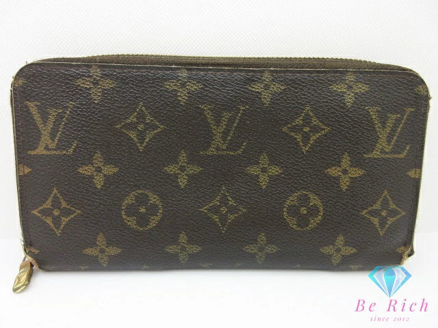 ルイ ヴィトン ジッピー ウォレット M60017 モノグラム 茶 ブラウン PVC レザー ラウンド ファスナー 長財布 LOUIS VUITTON 【中古】【送料無料】 bs4210