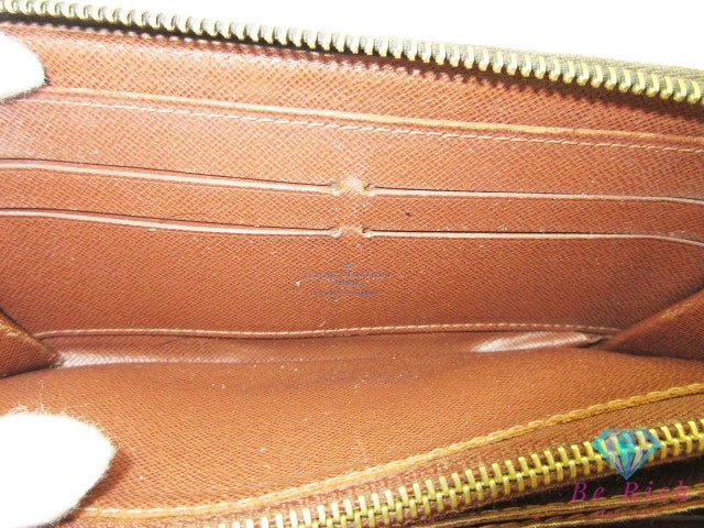 ルイ ヴィトン ジッピー ウォレット M60017 モノグラム 茶 ブラウン PVC レザー ラウンド ファスナー 長財布 LOUIS VUITTON 【中古】【送料無料】 bs4210