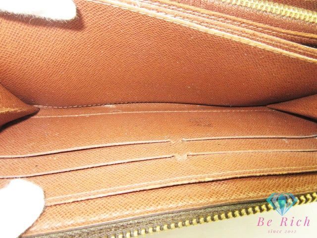 ルイ ヴィトン ジッピー ウォレット M60017 モノグラム 茶 ブラウン PVC レザー ラウンド ファスナー 長財布 LOUIS VUITTON 【中古】【送料無料】 bs4210