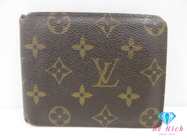 ルイ ヴィトン LOUIS VUITTON 二つ折り財布 モノグラム ポルト フォイユ フロリン M60026 LV ロゴ ミニ コンパクト ウォレット 【中古】【送料無料】 bs4211