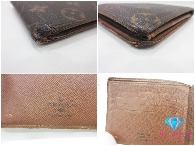 ルイ ヴィトン LOUIS VUITTON 二つ折り財布 モノグラム ポルト フォイユ フロリン M60026 LV ロゴ ミニ コンパクト ウォレット 【中古】【送料無料】 bs4211