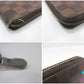 ルイ ヴィトン LOUIS VUITTON 二つ折り財布 ダミエ ジッピーウォレット N60015 エベヌ ラウンド ファスナー 長財布 ロング ウォレット 【中古】【送料無料】 bs4218
