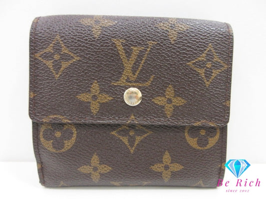 ルイ ヴィトン LOUIS VUITTON Wホック 二つ折り財布 モノグラム ポルト フォイユ エリーズ M61654 LV ロゴ ミニ コンパクト ウォレット 【中古】【送料無料】 bs4219