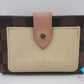 ルイ ヴィトン LOUIS VUITTON ポルトフォイユ ジュリエット N60380 二つ折り 財布 ダミエ エベヌ ピンク ベージュ LV ロゴ コンパクト ウォレット 【中古】【送料無料】bs4220